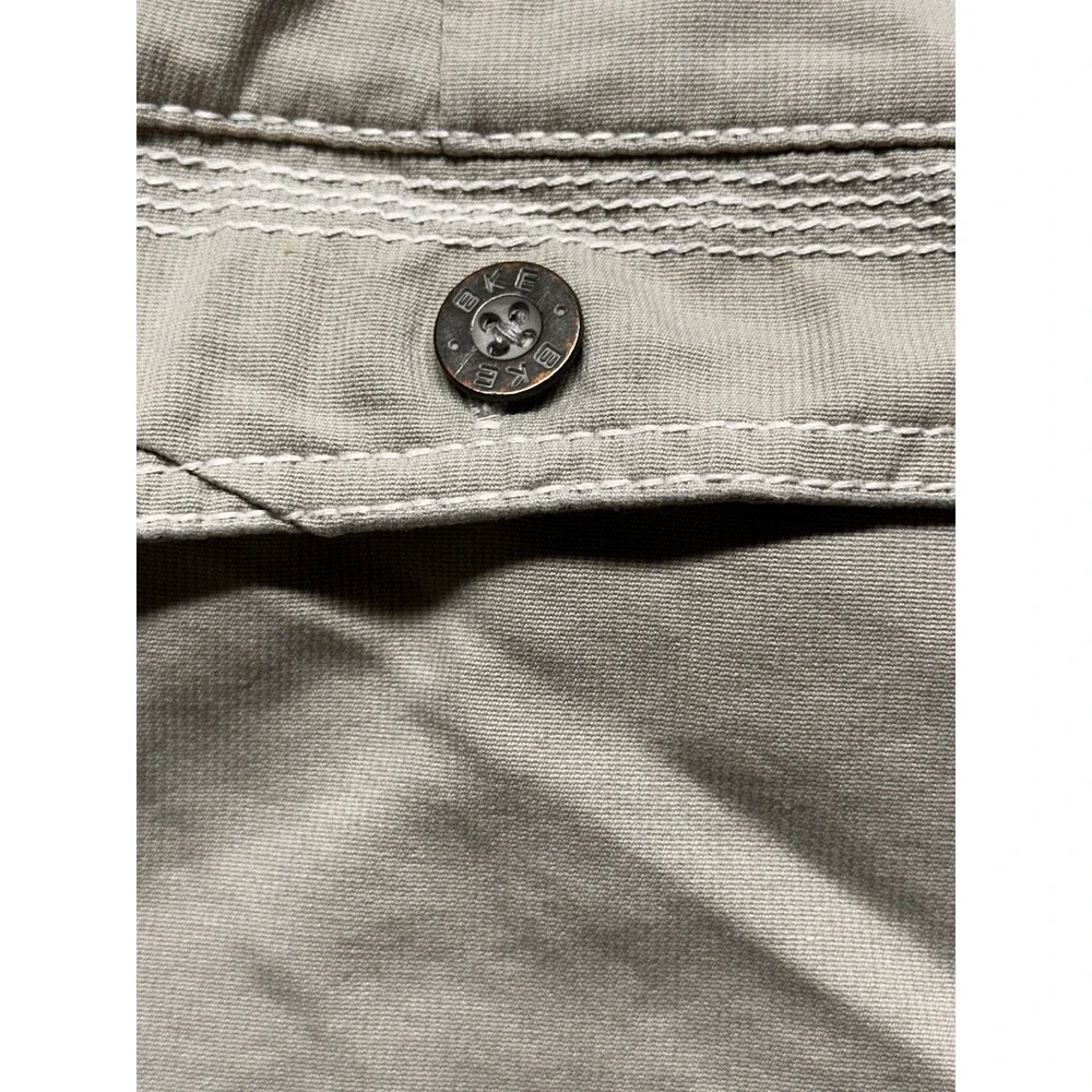 BKE BUCKLE STANDARD FIT‎ FLAT FRONT KHAKI SHORTS MENS 36 Pockets Casual - Picture 11 of 11